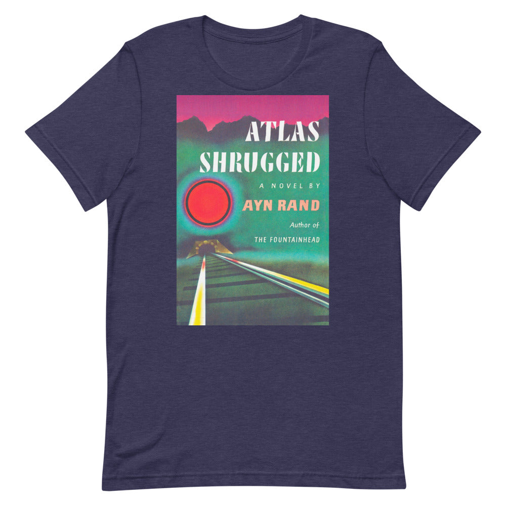 Atlas Shrugged Ayn Rand Book Cover Short-Sleeve Unisex T-Shirt
