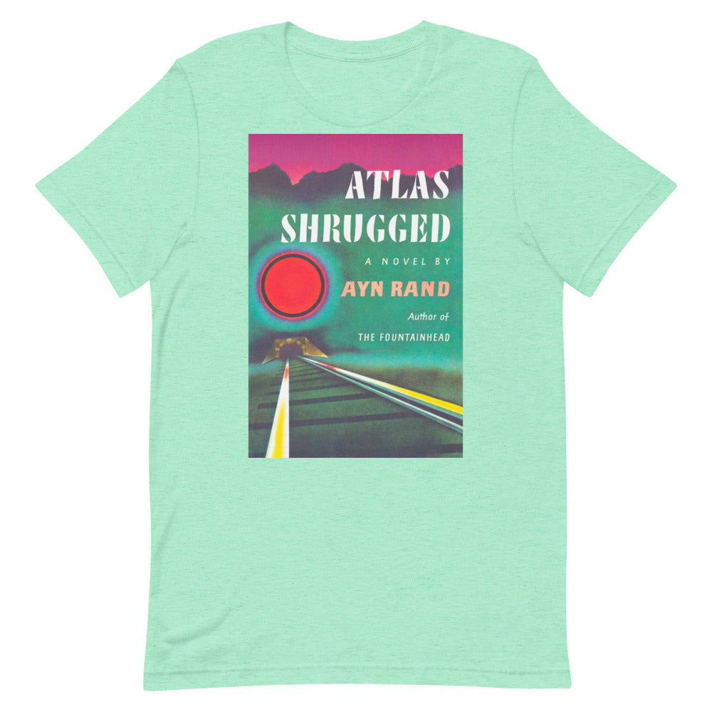 Atlas Shrugged Ayn Rand Book Cover Short-Sleeve Unisex T-Shirt