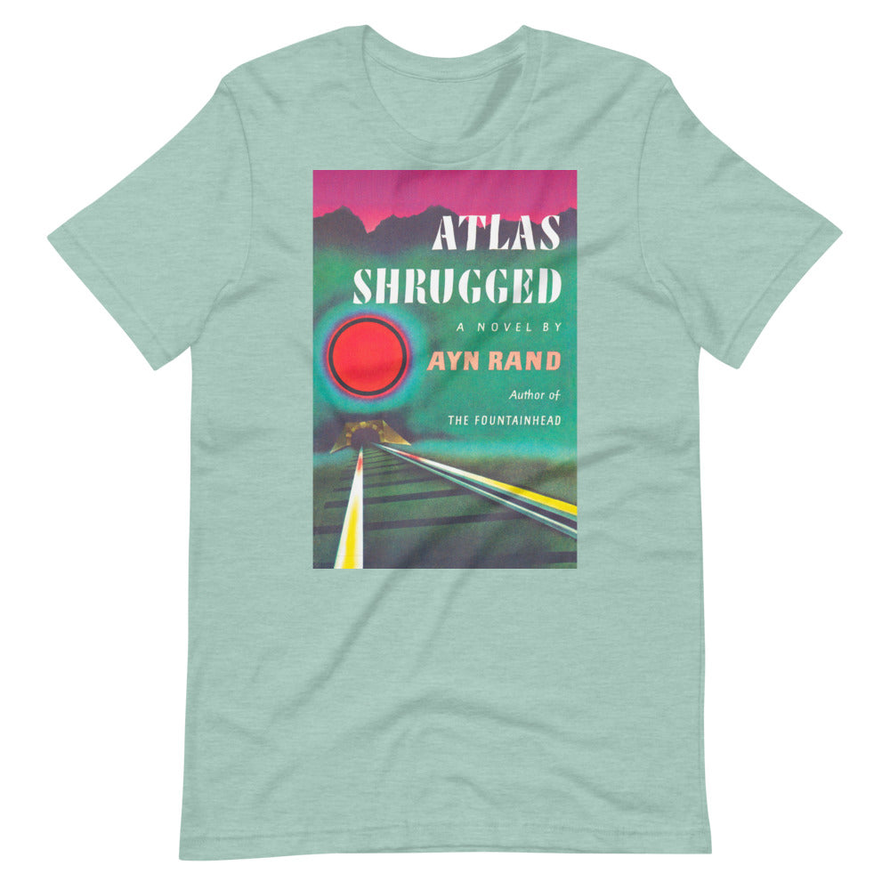 Atlas Shrugged Ayn Rand Book Cover Short-Sleeve Unisex T-Shirt