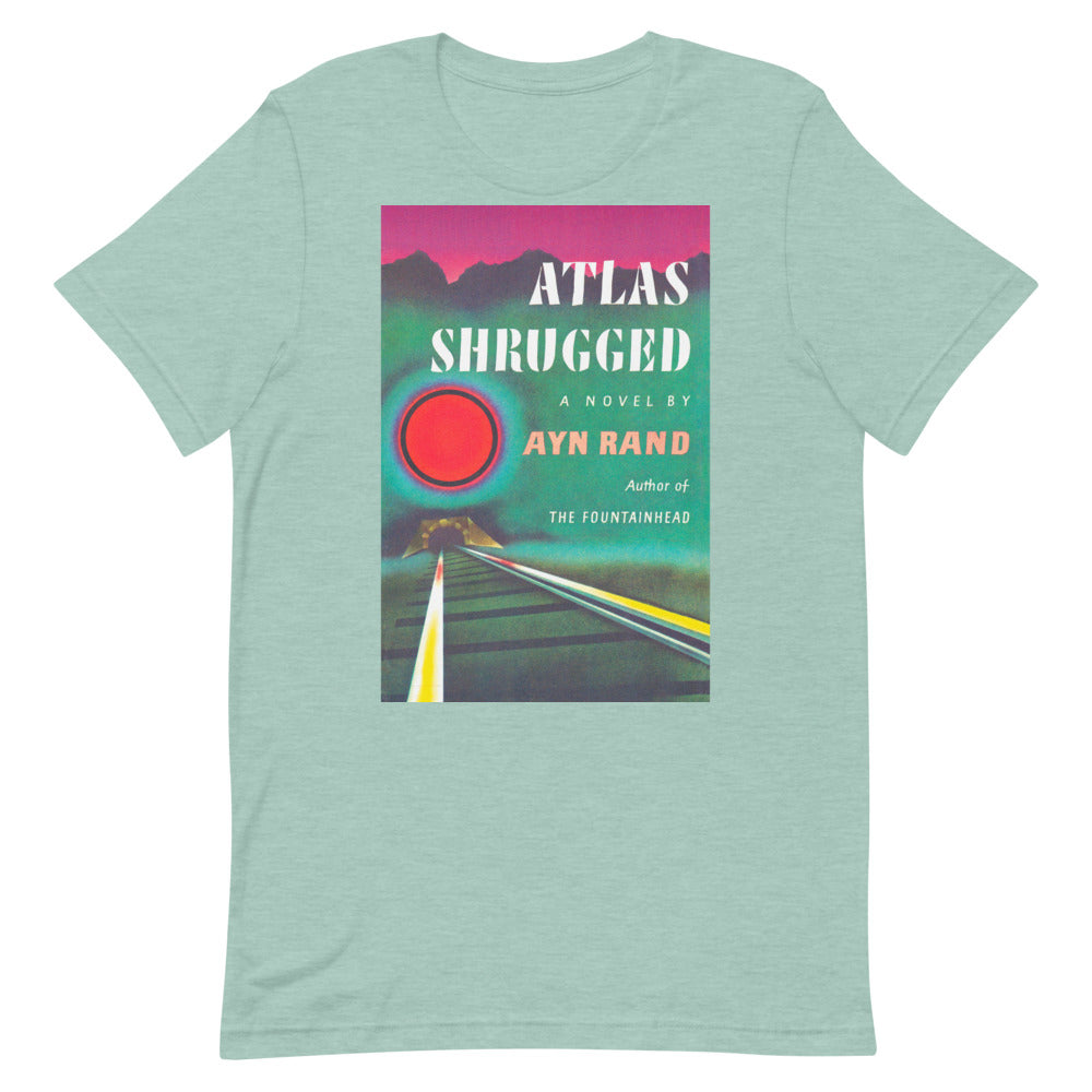 Atlas Shrugged Ayn Rand Book Cover Short-Sleeve Unisex T-Shirt