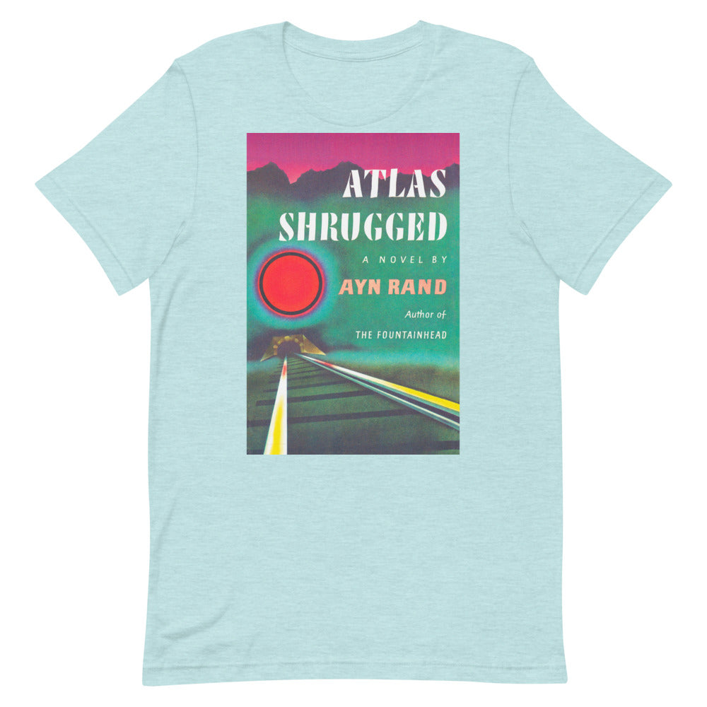 Atlas Shrugged Ayn Rand Book Cover Short-Sleeve Unisex T-Shirt
