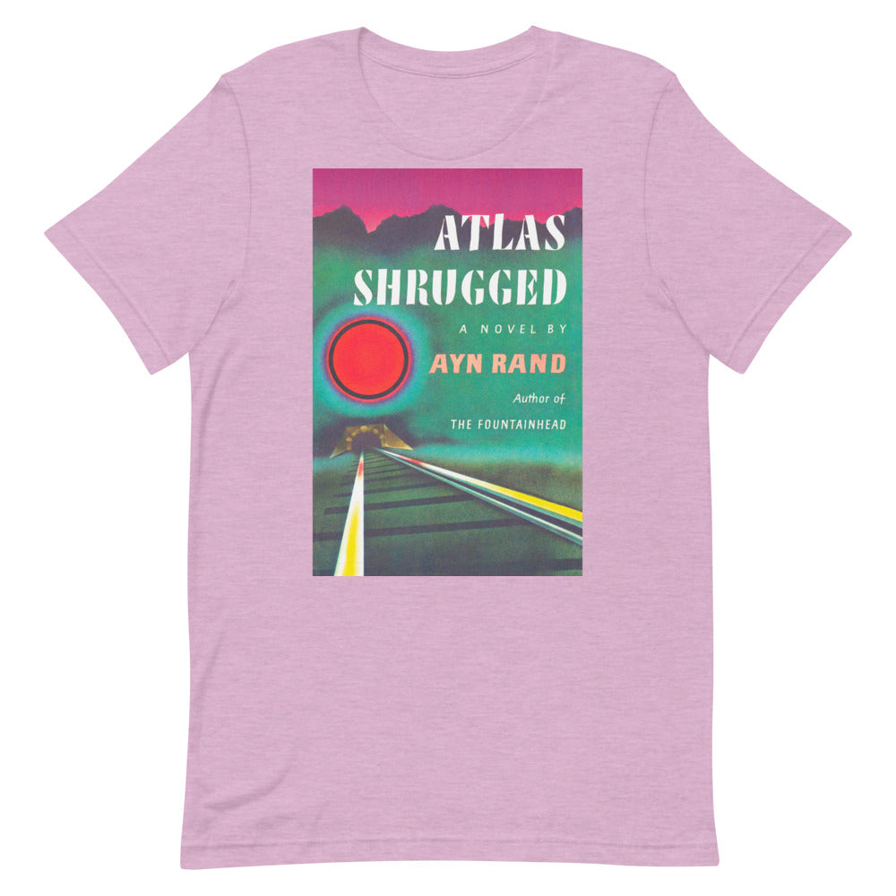 Atlas Shrugged Ayn Rand Book Cover Short-Sleeve Unisex T-Shirt