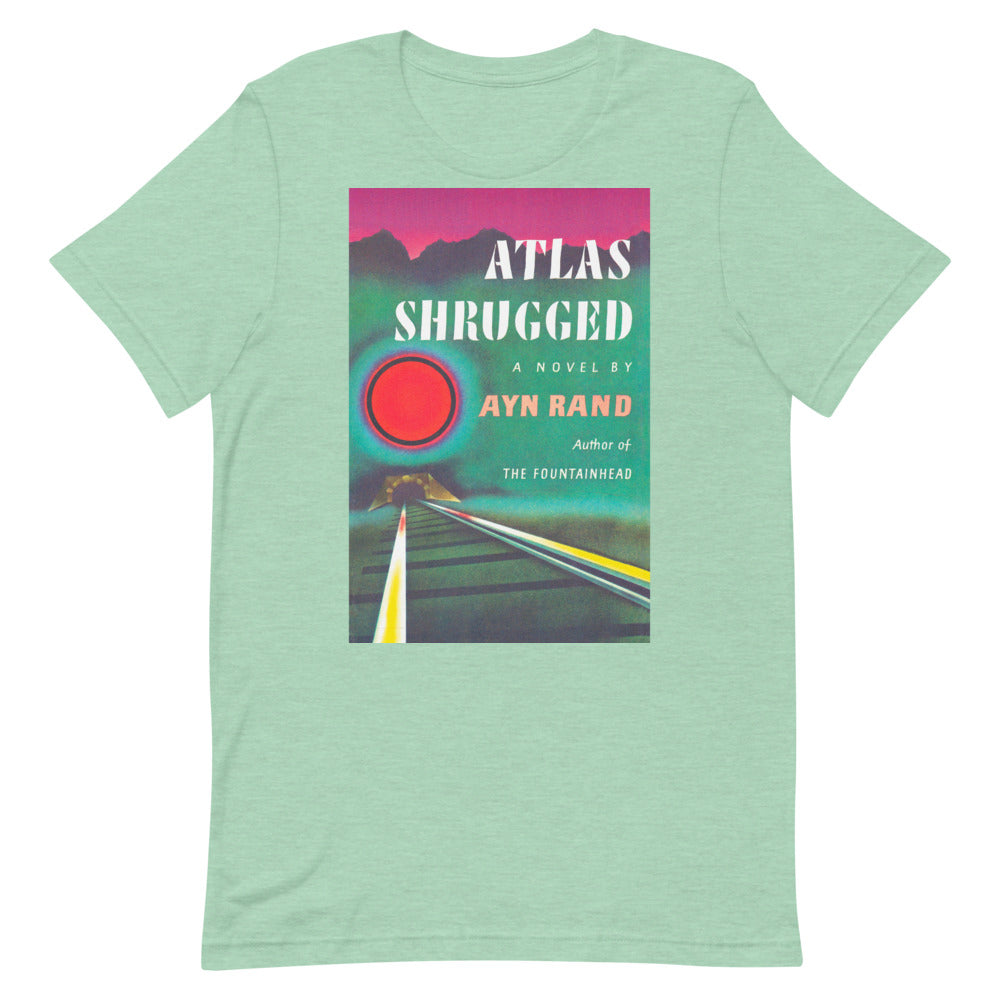 Atlas Shrugged Ayn Rand Book Cover Short-Sleeve Unisex T-Shirt