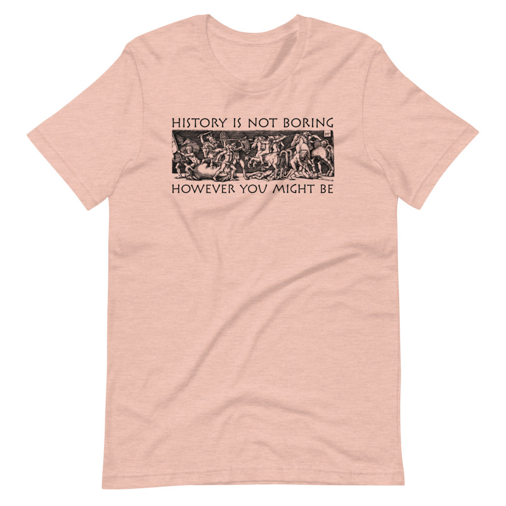 History Is Not Boring Greek Battle Graphic T-Shirt