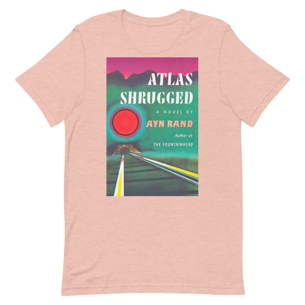 Atlas Shrugged Ayn Rand Book Cover Short-Sleeve Unisex T-Shirt