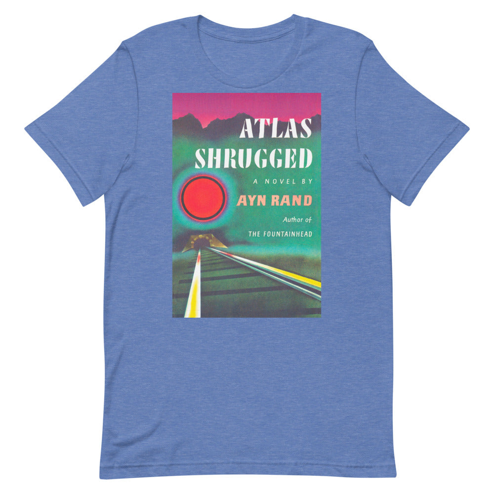Atlas Shrugged Ayn Rand Book Cover Short-Sleeve Unisex T-Shirt