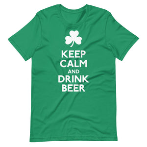 Keep Calm and Drink Beer Short-Sleeve Unisex T-Shirt