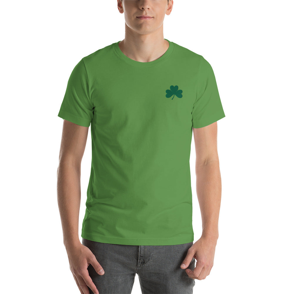 Shamrock Embroidered Short-Sleeve Unisex T-Shirt
