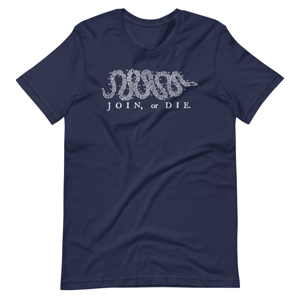 Join or Die 50 States Snake Classic 40s T-shirt