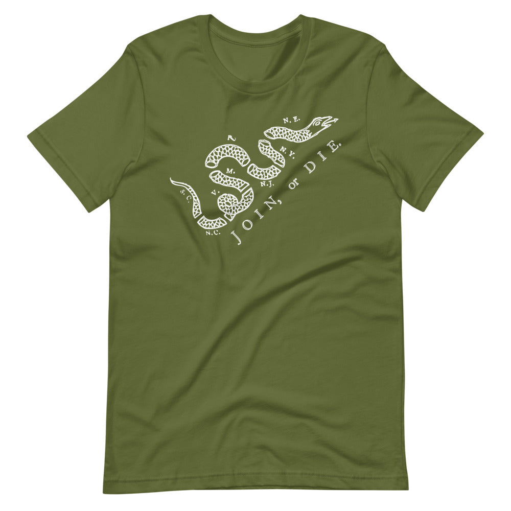 Join or Die Men&#39;s Vintage Graphic T-shirt