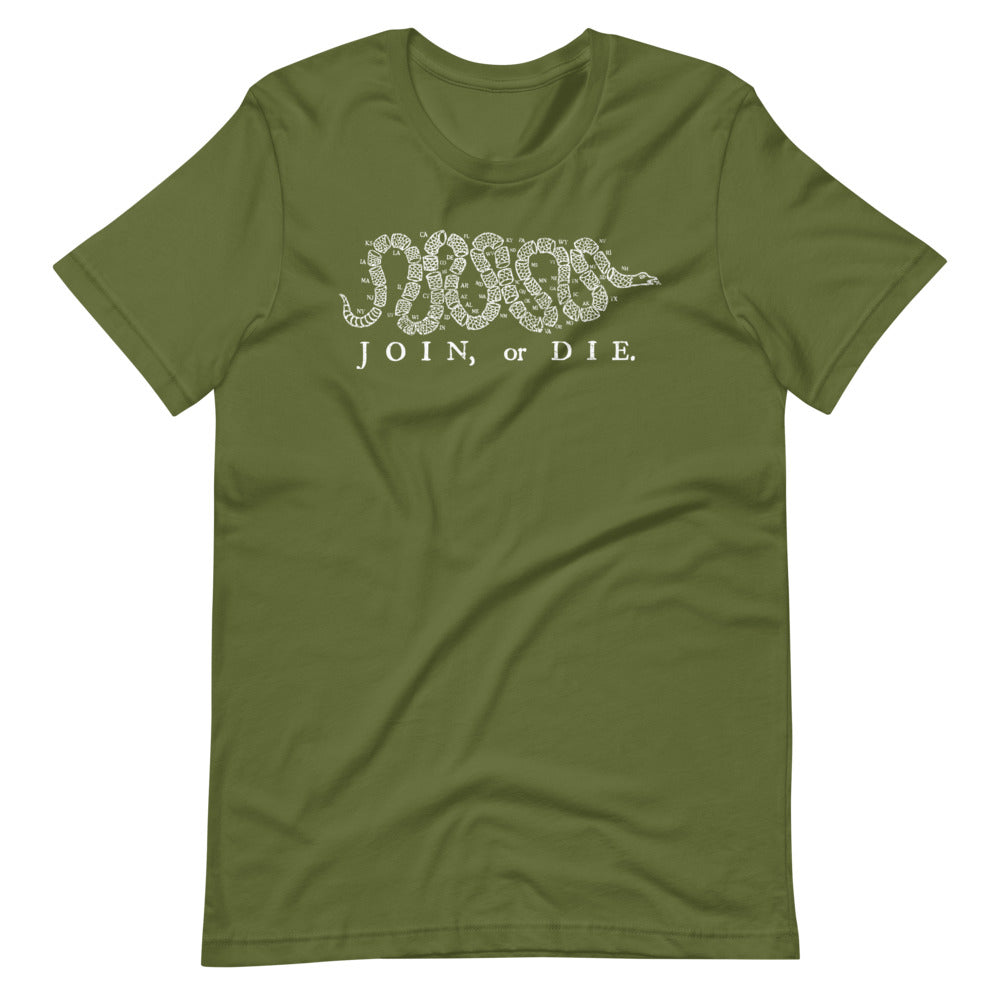 Join or Die 50 States Snake Classic 40s T-shirt