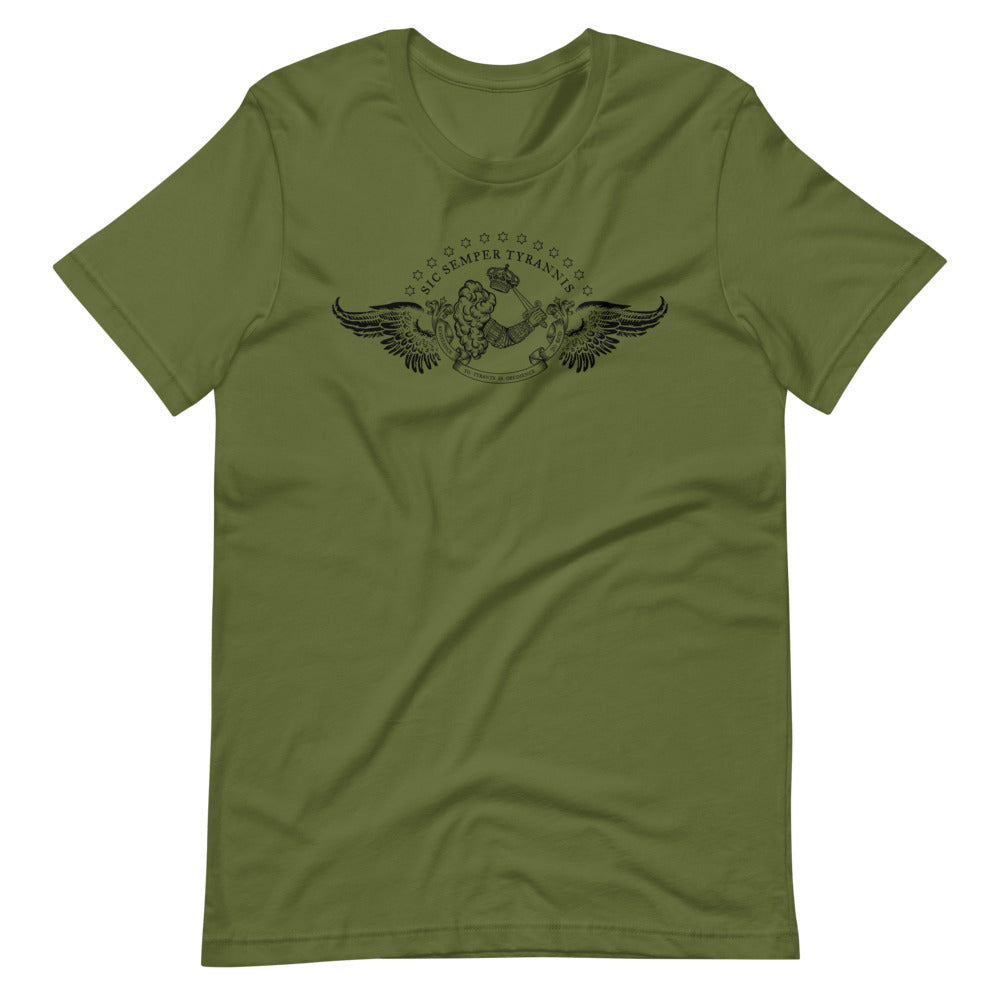 Resistance to Tyrants Gostelowe Battle Flag Men&#39;s Tee