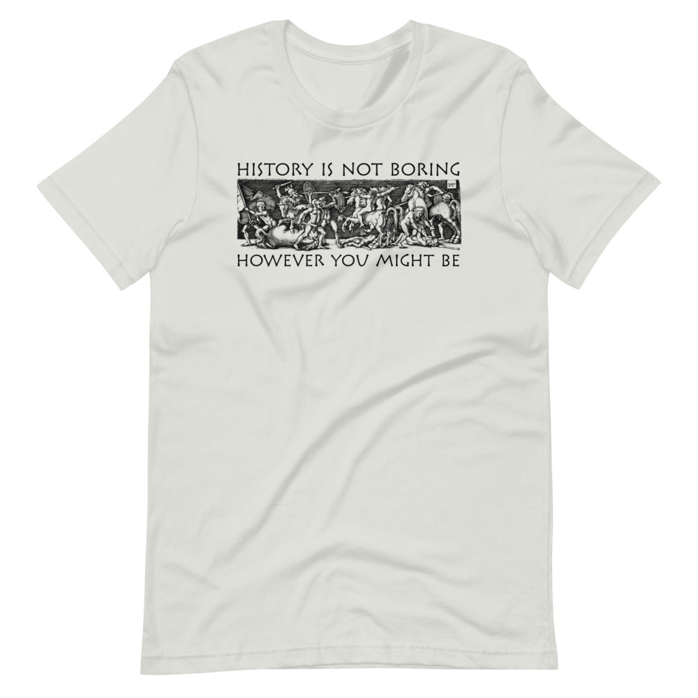 History Is Not Boring Greek Battle Graphic T-Shirt