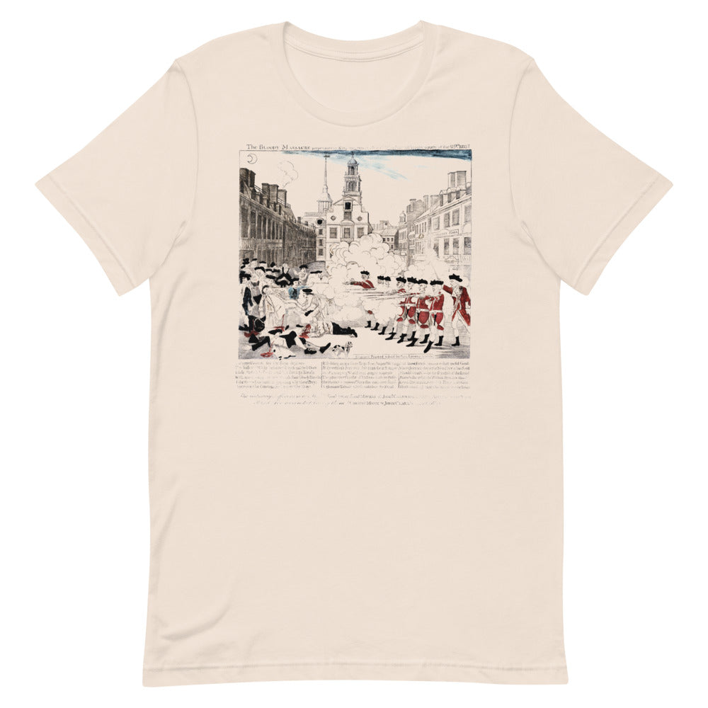 Boston Massacre Paul Revere Vintage Short-Sleeve Unisex T-Shirt
