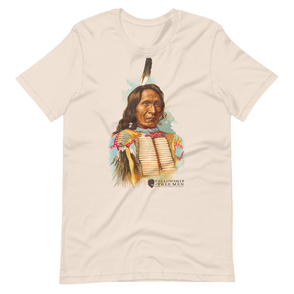 Mens Native American Red Indian Tribal Chief Graphic T-Shirt