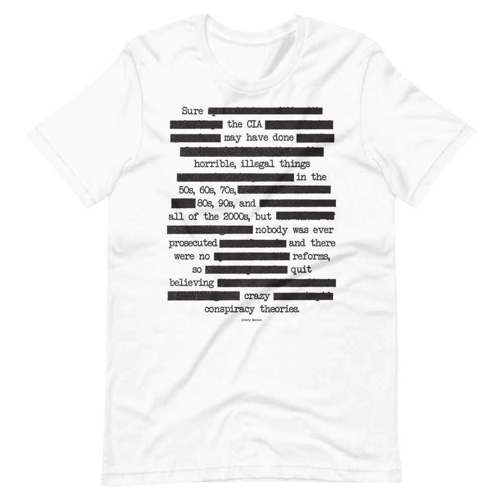 CIA Redacted Conspiracy Theories Short-Sleeve Unisex T-Shirt