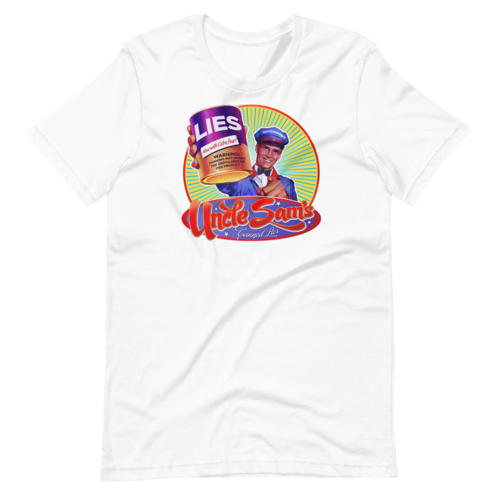 Government Canned Lies Retro T-Shirt