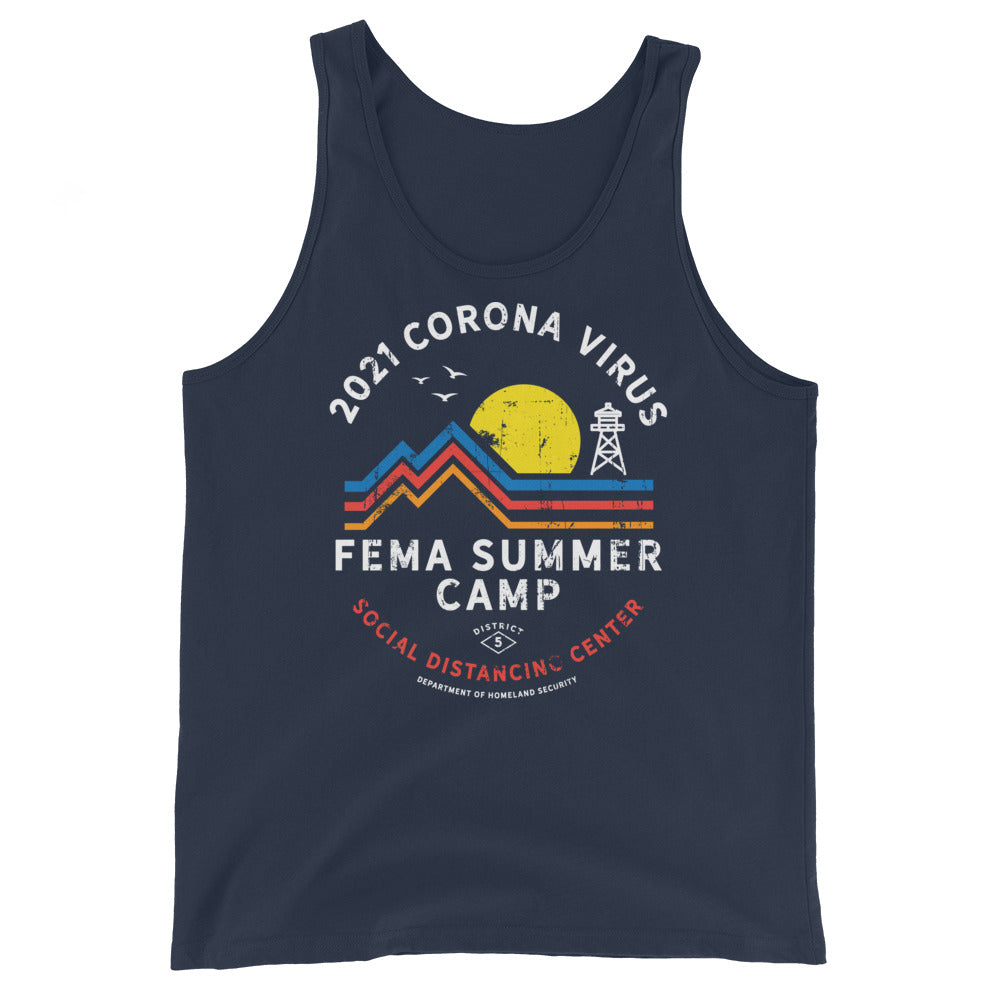 2021 Corona Virus FEMA Summer Camp Unisex Tank Top