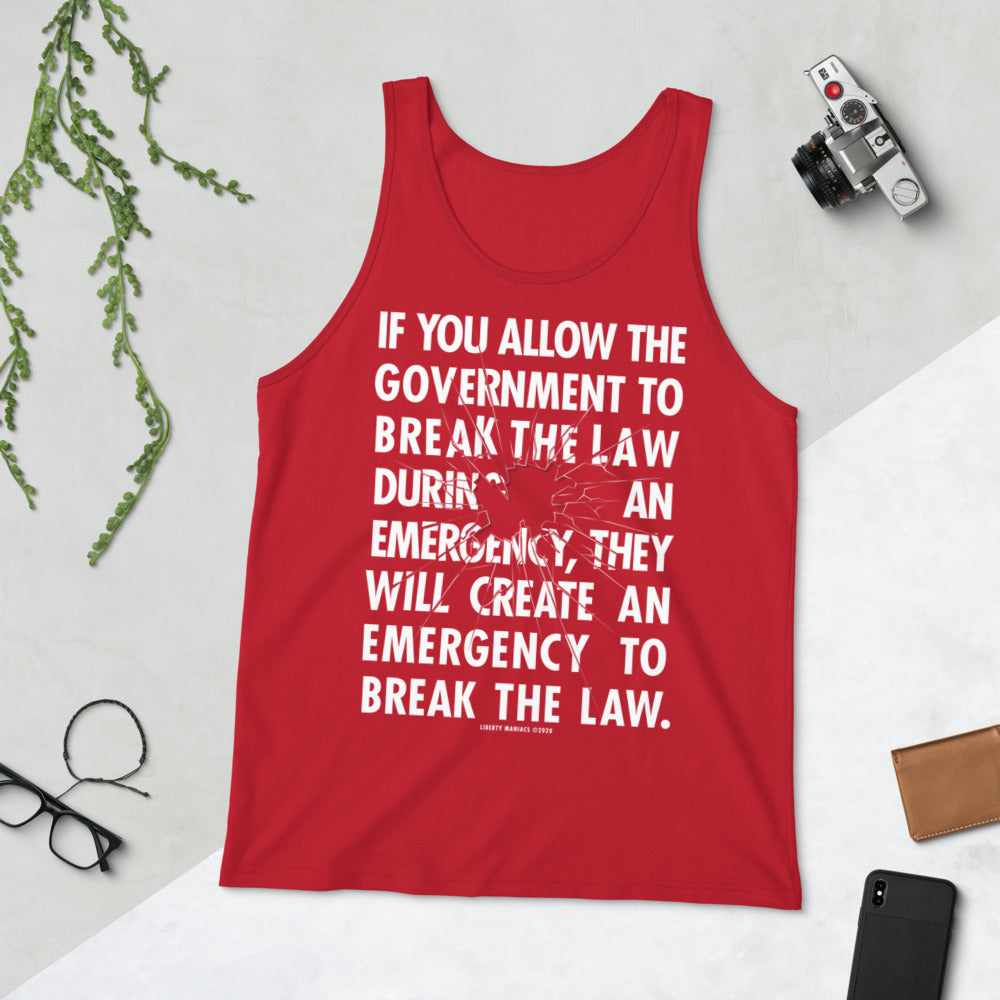 Government Emergency Unisex Tank Top