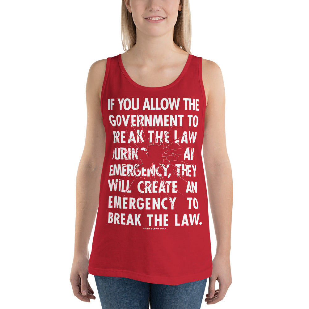 Government Emergency Unisex Tank Top
