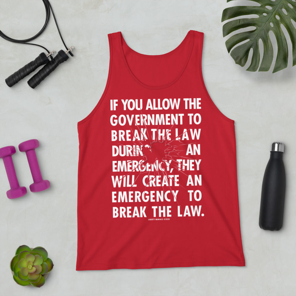 Government Emergency Unisex Tank Top