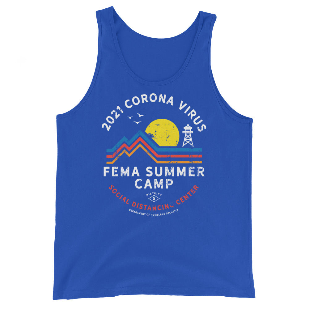 2021 Corona Virus FEMA Summer Camp Unisex Tank Top