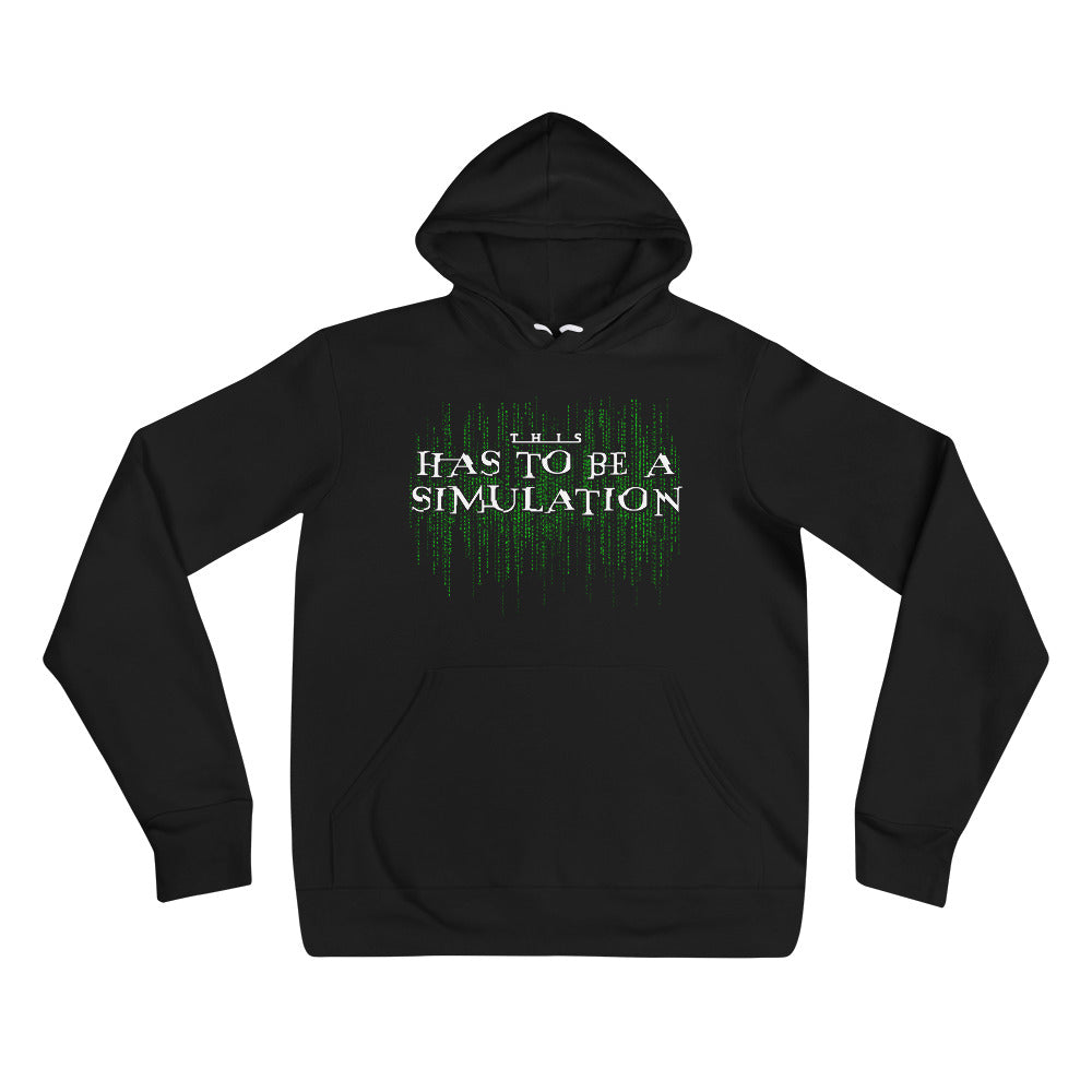 This Has To Be A Simulation Sponge Fleece Unisex hoodie