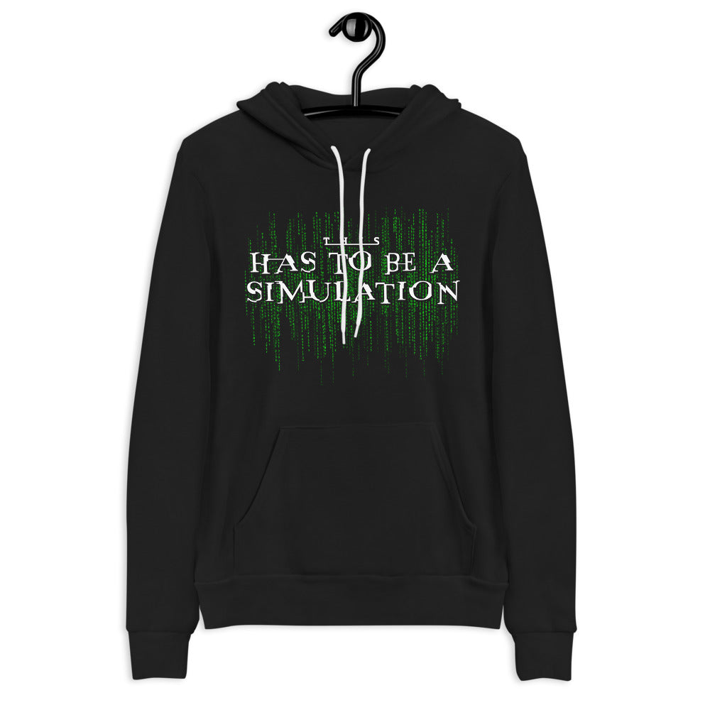 This Has To Be A Simulation Sponge Fleece Unisex hoodie