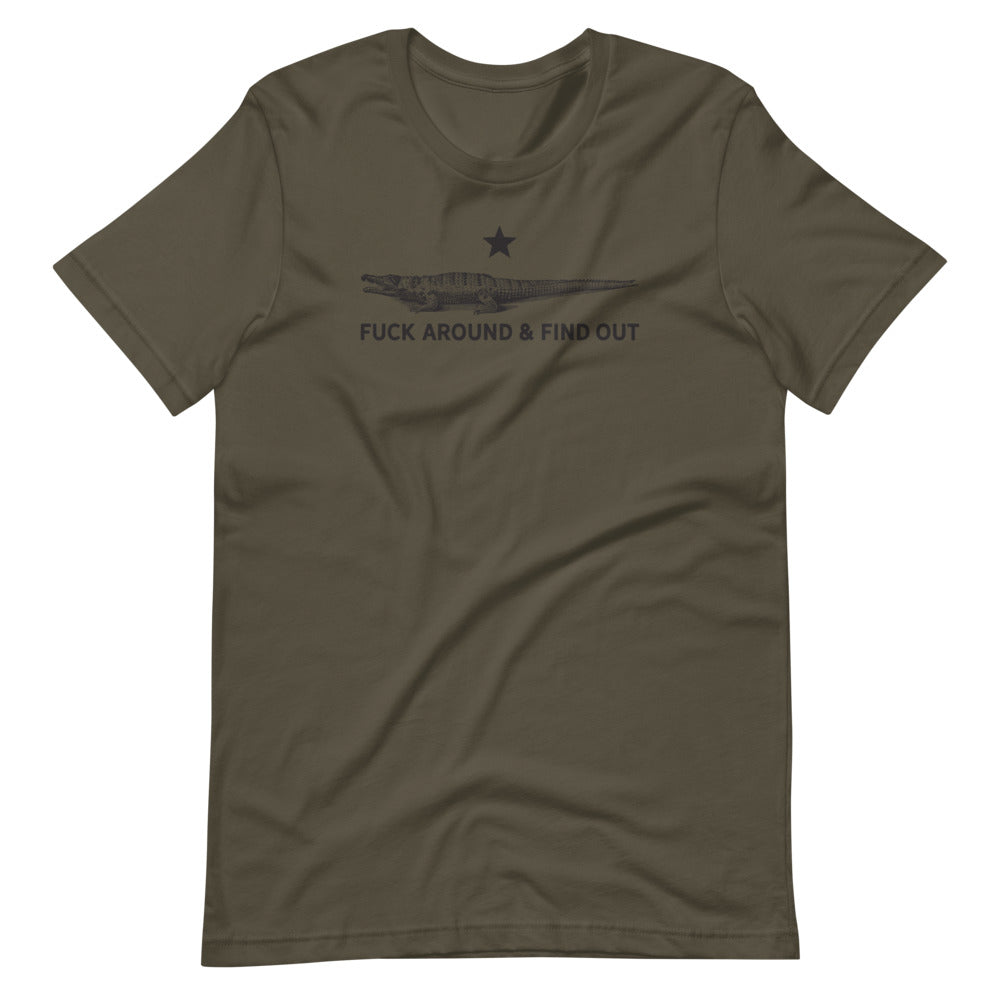 Crocodile Fuck Around And Find Out Short-Sleeve Unisex T-Shirt