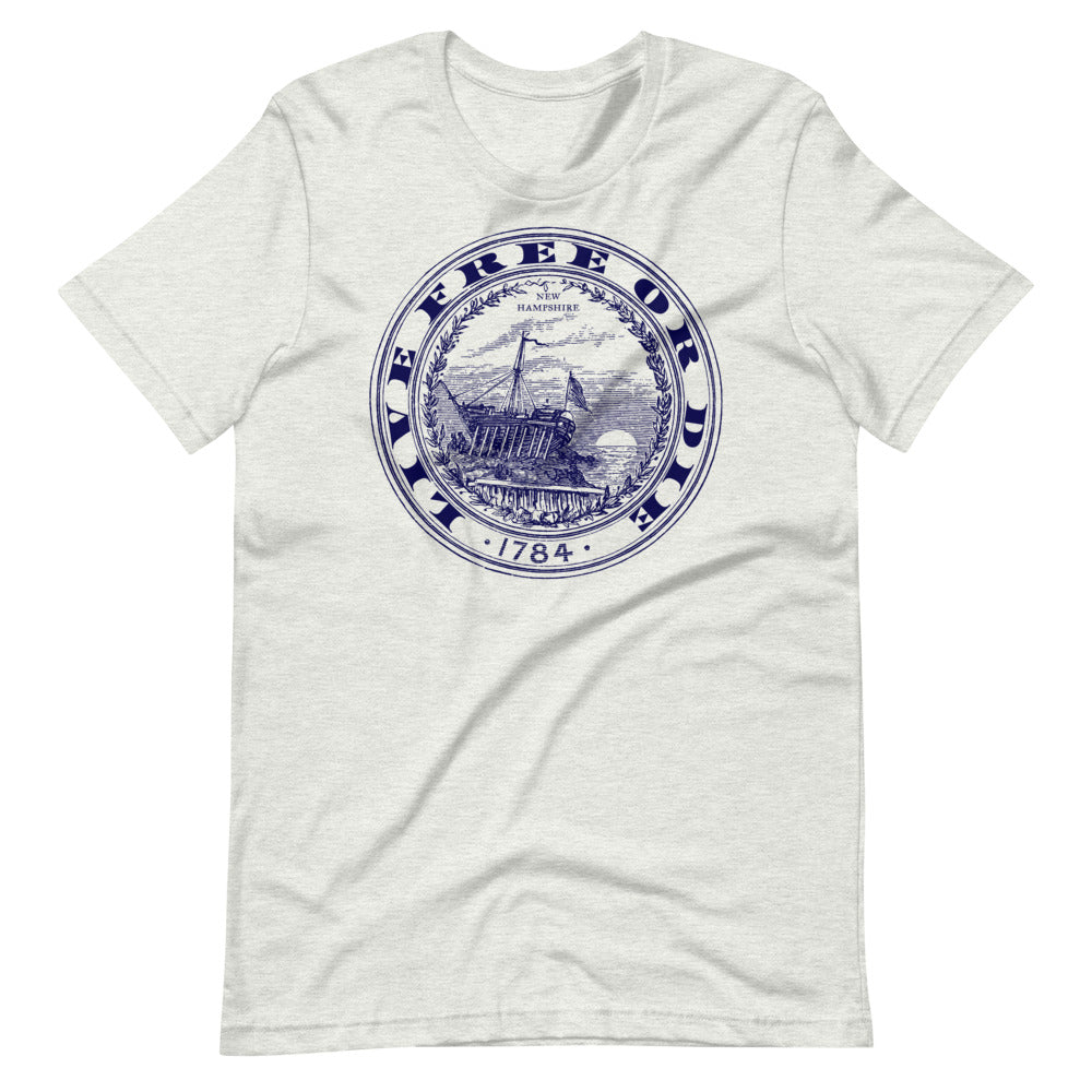 Live Free or Die New Hampshire State Seal Graphic T-Shirt