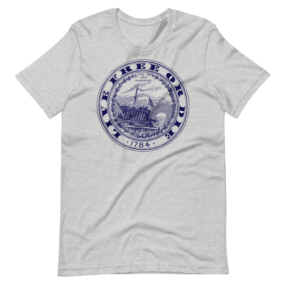 Live Free or Die New Hampshire State Seal Graphic T-Shirt