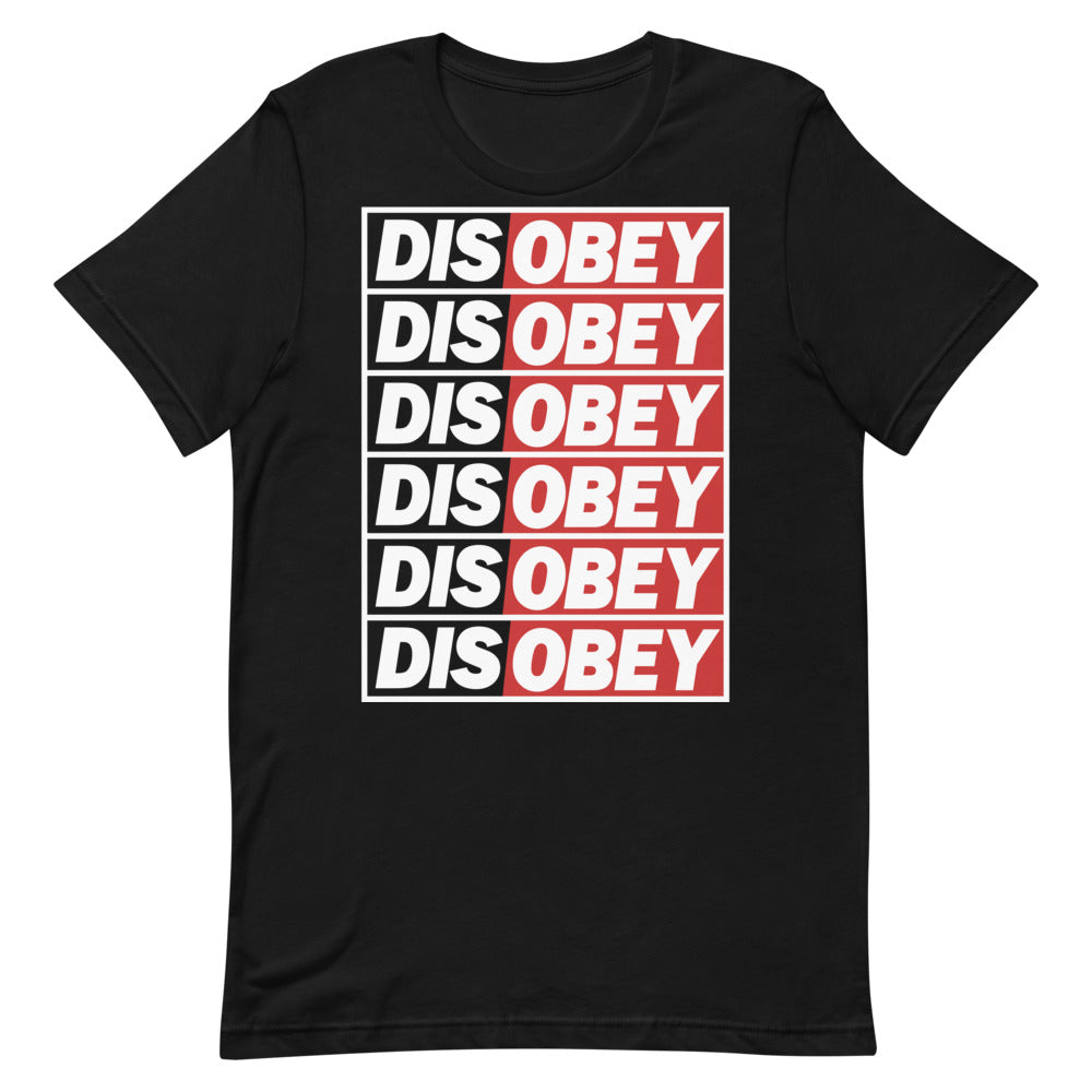 Disobey Stacked Short-Sleeve Unisex T-Shirt
