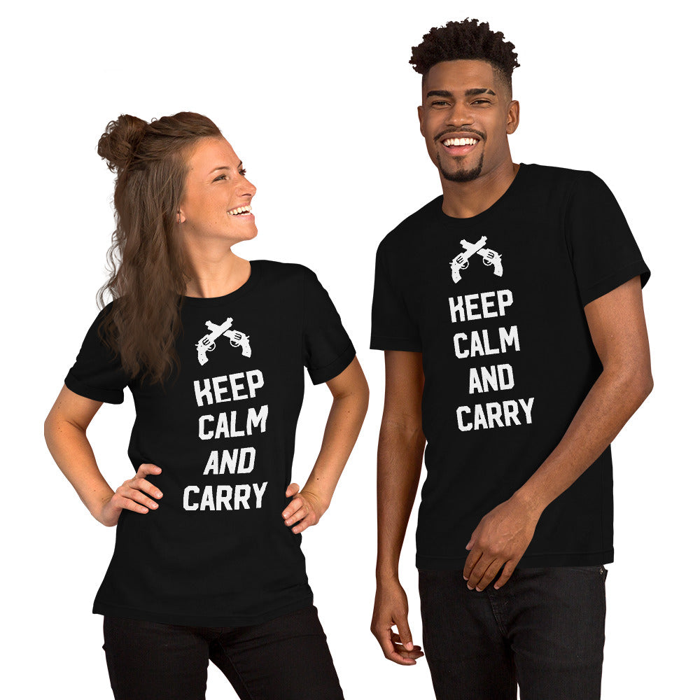 Keep Calm and Carry Short-Sleeve Unisex T-Shirt