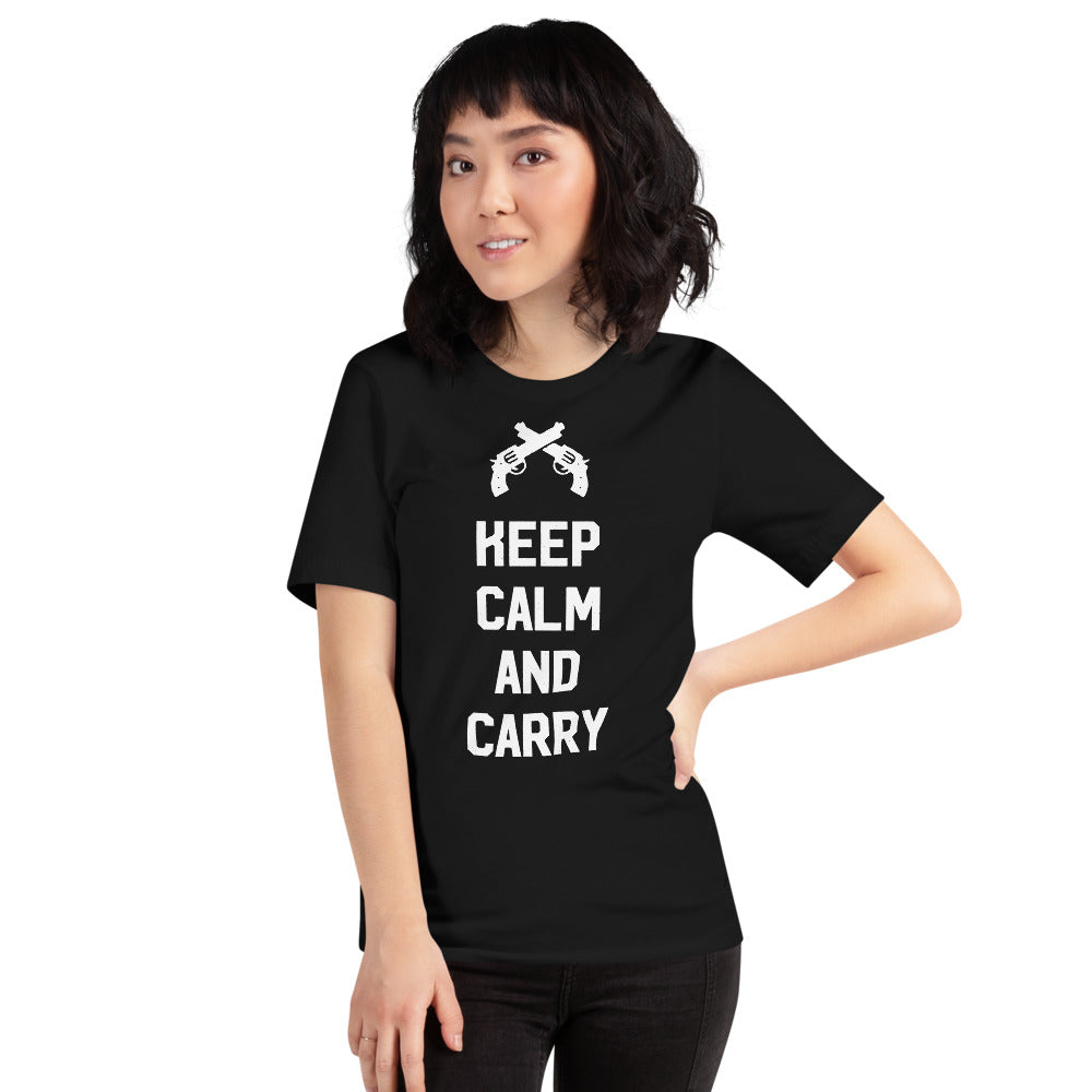 Keep Calm and Carry Short-Sleeve Unisex T-Shirt