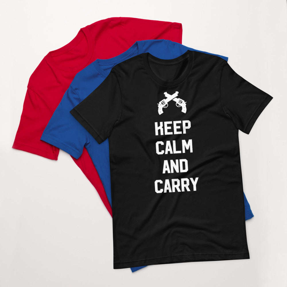 Keep Calm and Carry Short-Sleeve Unisex T-Shirt