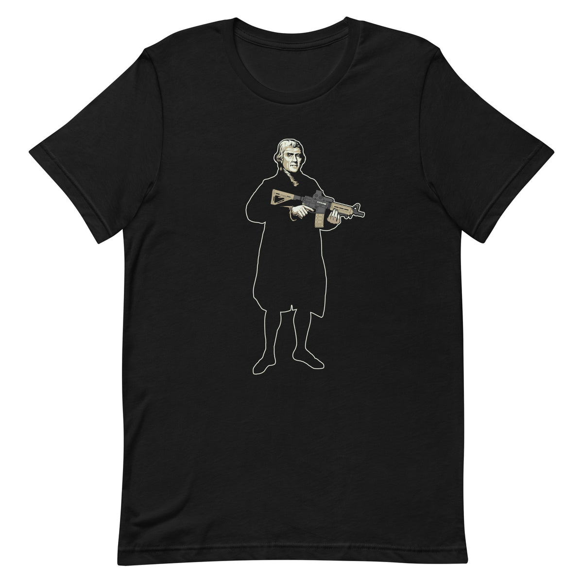 Thomas Jefferson With a Carbine T-Shirt