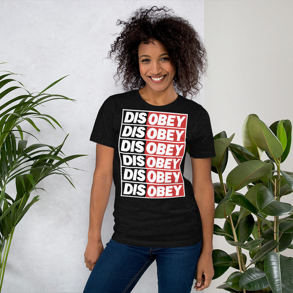 Disobey Stacked Short-Sleeve Unisex T-Shirt