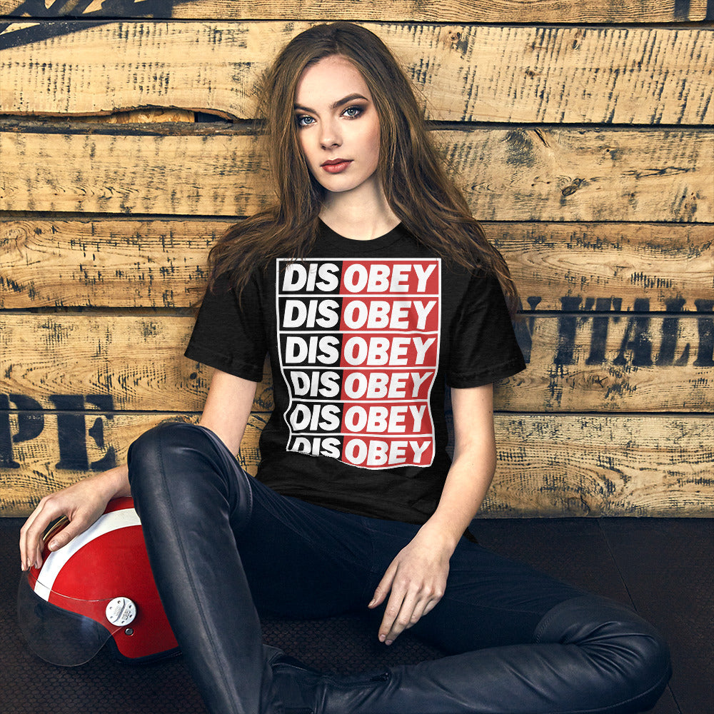 Disobey Stacked Short-Sleeve Unisex T-Shirt