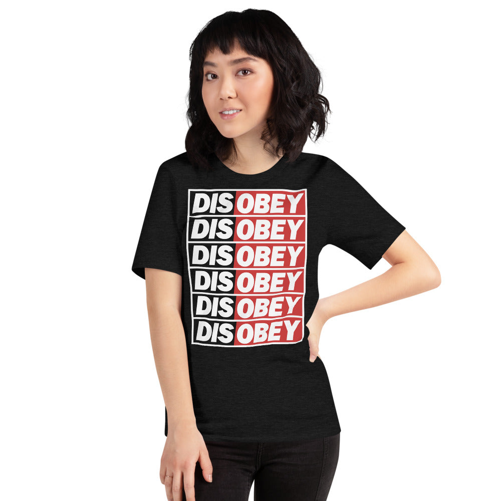 Disobey Stacked Short-Sleeve Unisex T-Shirt