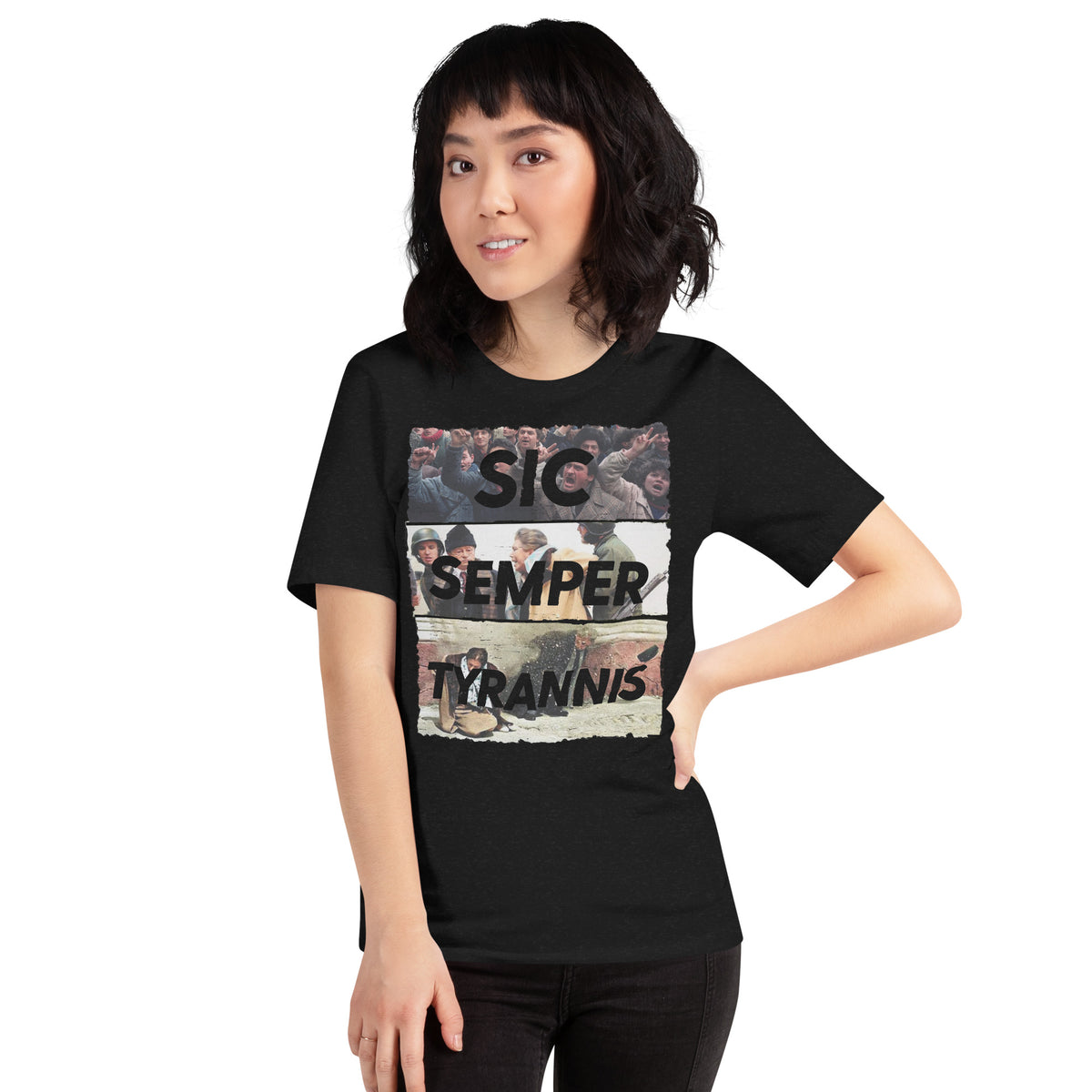 Sic Semper Tyrannis Ceausescu Unisex Graphic Tee