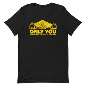 Only You Can Preserve the Right To Bear Arms Retro Smokey T-Shirt