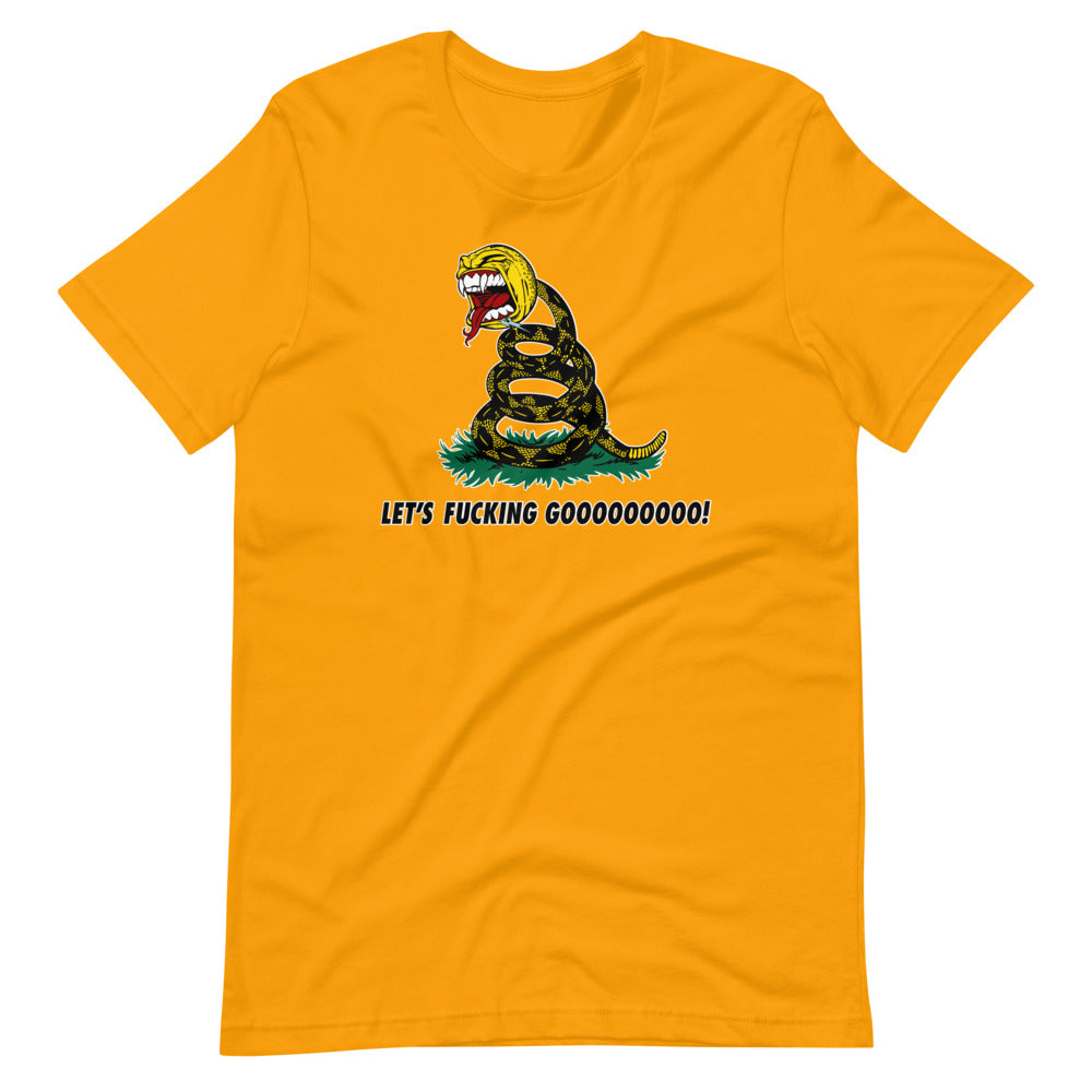 Let&#39;s Fucking Goooo Gadsden Short-Sleeve Unisex T-Shirt