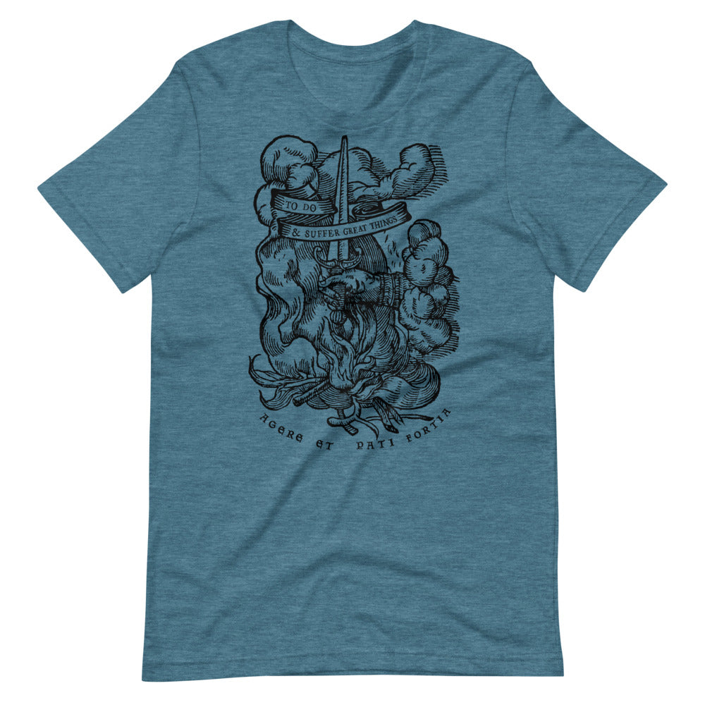 To Do And Suffer Great Things Short Unisex T-Shirt
