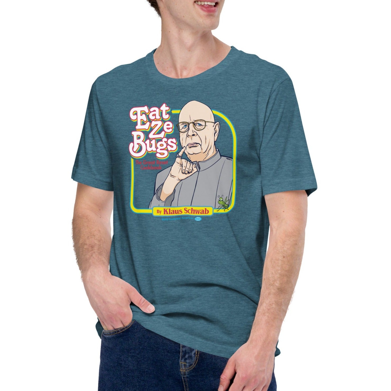 Eat Ze Bugs Great Reset Cookbook with Klaus T-Shirt