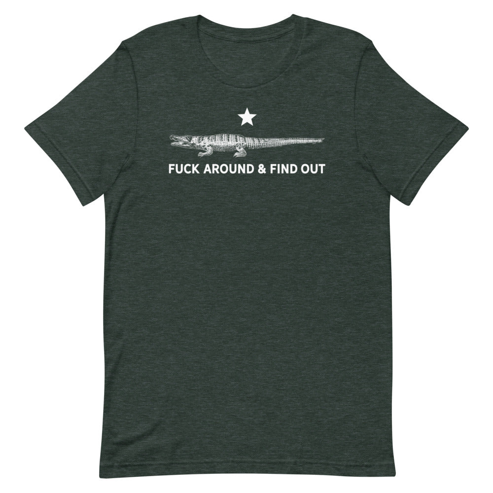 Crocodile Fuck Around And Find Out Short-Sleeve Unisex T-Shirt