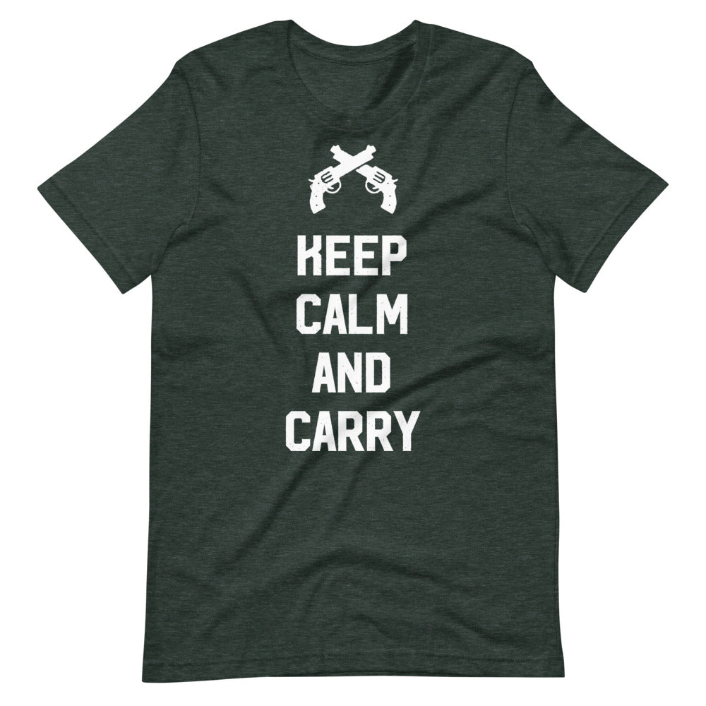 Keep Calm and Carry Short-Sleeve Unisex T-Shirt