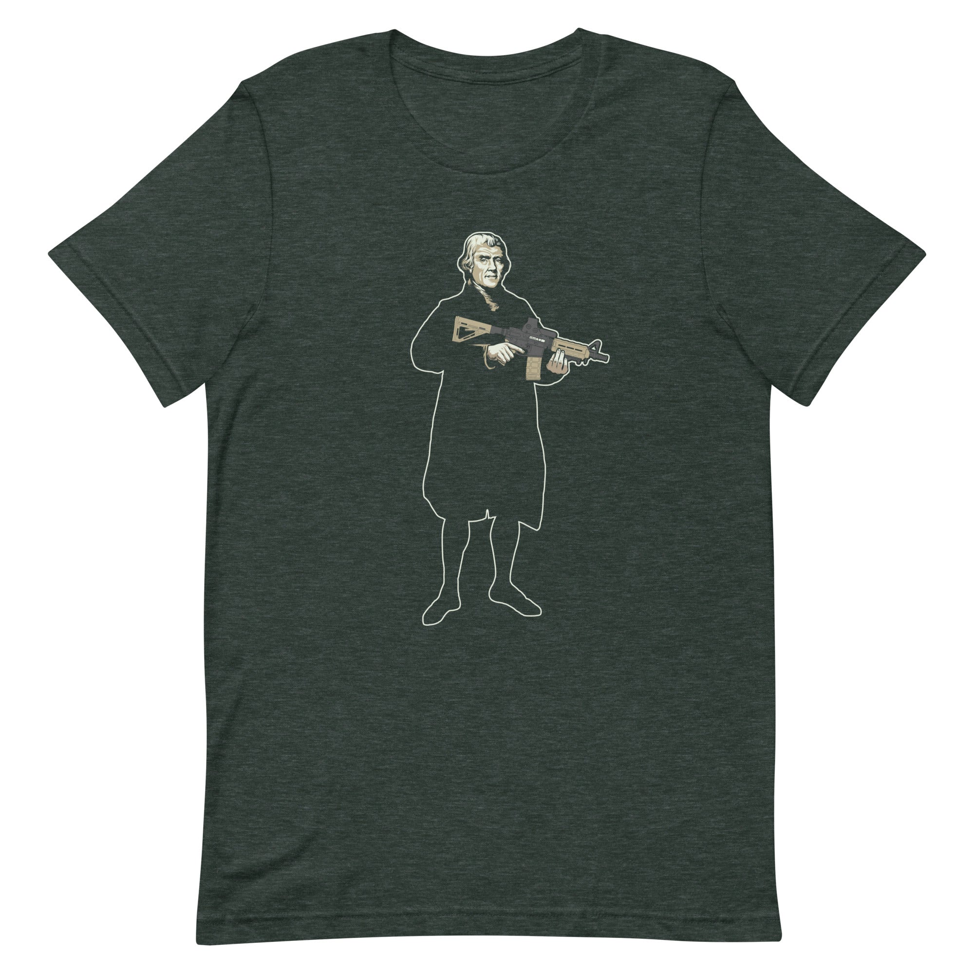 Thomas Jefferson With a Carbine T-Shirt