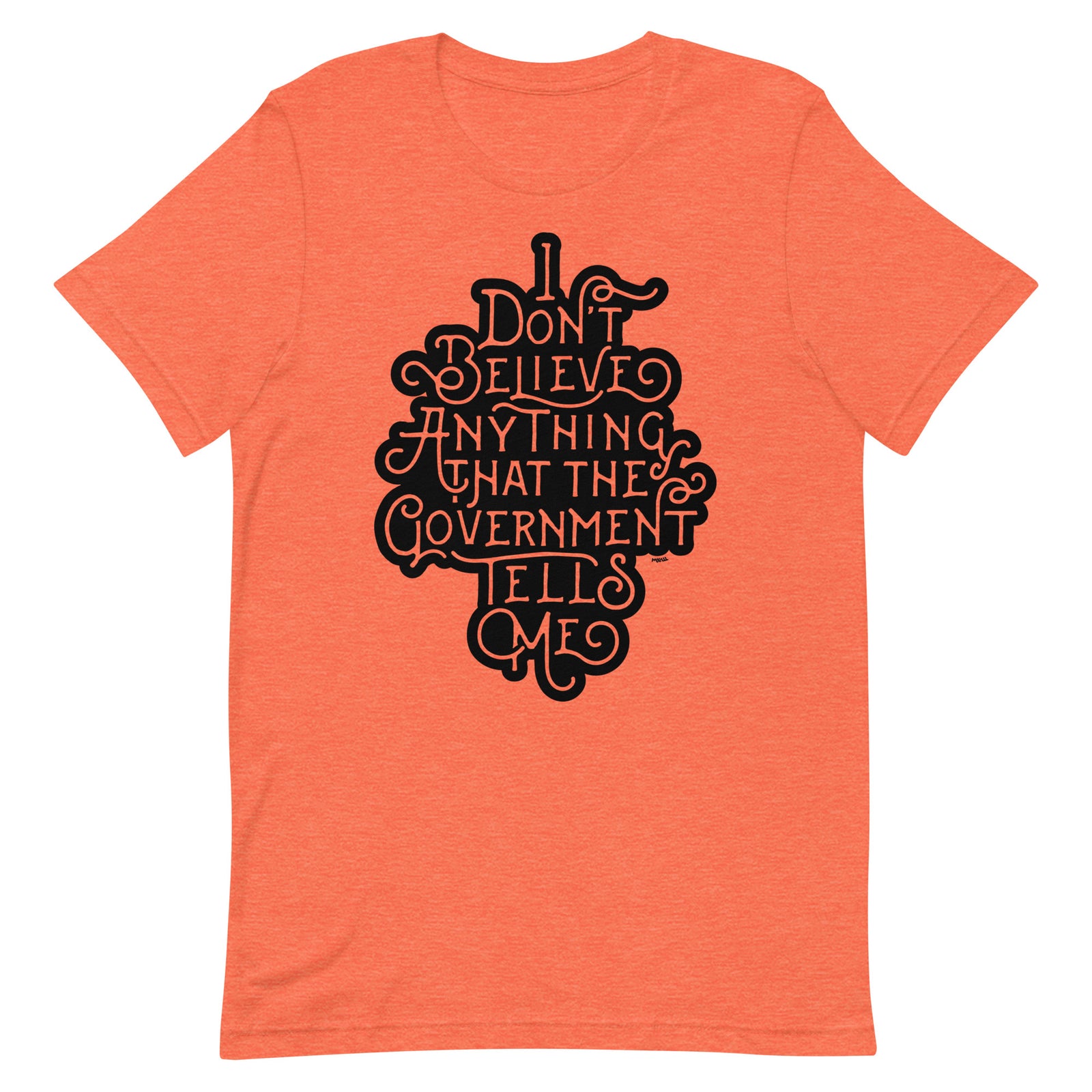 I Don't Believe Anything That the Government Tells Me Graphic T-Shirt