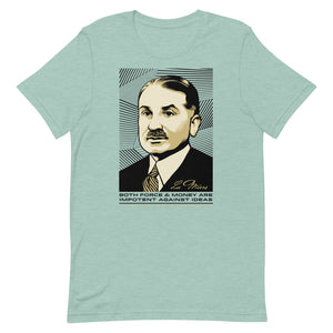 Ludwig Von Mises Ideas Quote T-Shirt Short-Sleeve Unisex T-Shirt