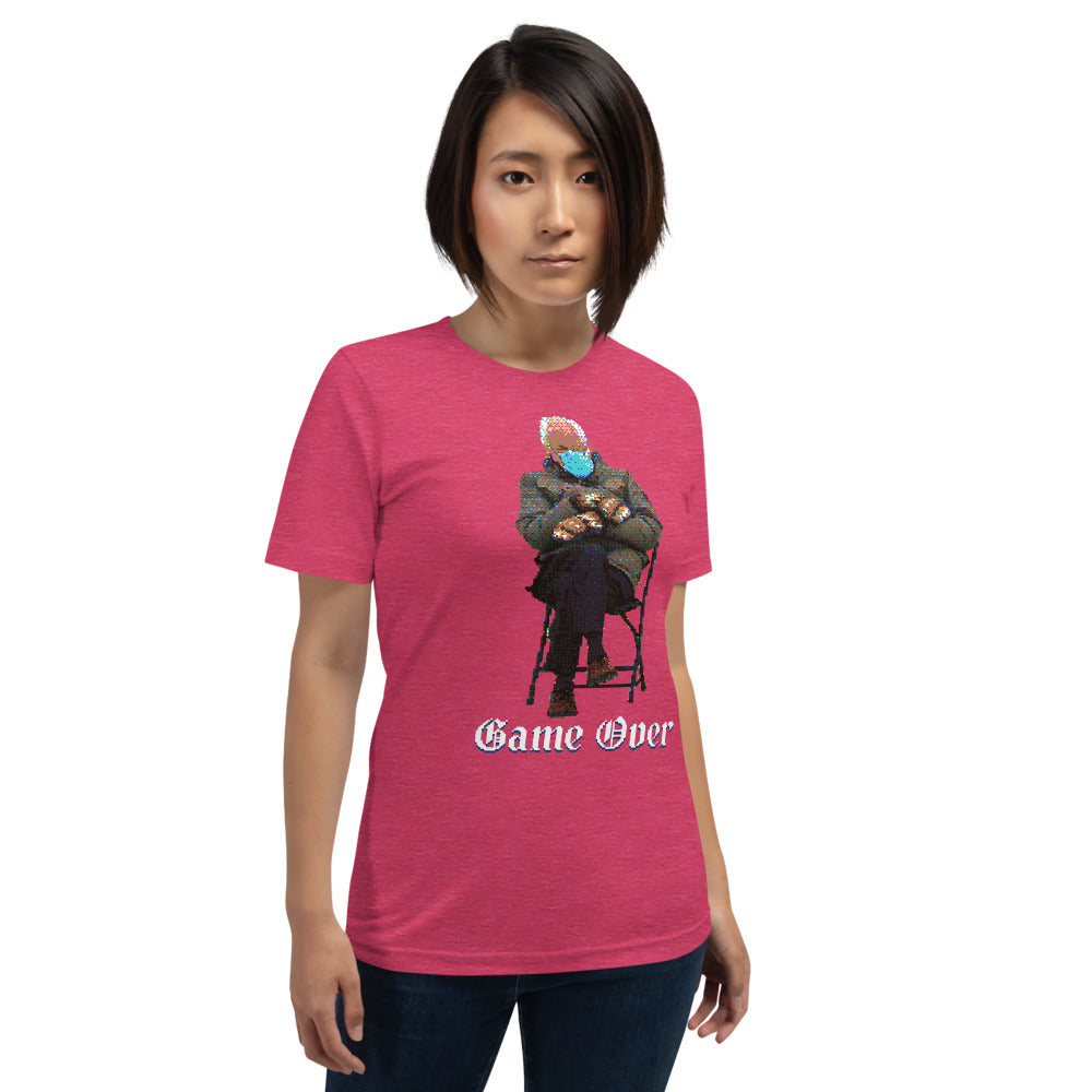 Bernie Sanders Game Over 8-Bit Pixel Art T-Shirt
